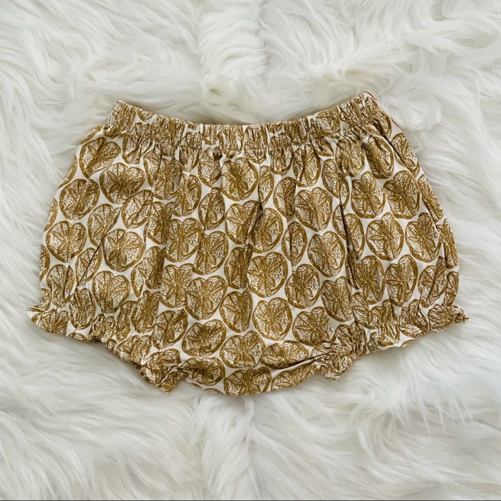Kate Quinn Short Sleeve Ruffle Neck Dress - Sand Dollar, Size 2T - Picture 6 of 7